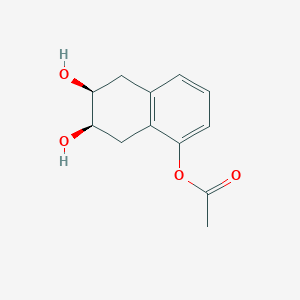 molecular formula C12H14O4 B1499542 1,6,7-Naphthalenetriol, 5,6,7,8-tetrahydro-, 1-acetate, (6R,7S)-rel- CAS No. 98235-76-8