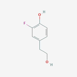 molecular formula C8H9FO2 B1499601 2-Fluoro-4-(2-hydroxyethyl)phenol CAS No. 5497-21-2