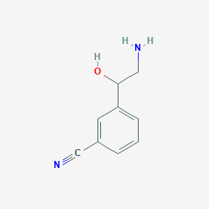 molecular formula C9H10N2O B1499609 3-(2-Amino-1-hydroxyethyl)benzonitrile CAS No. 92536-05-5
