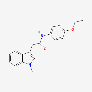 molecular formula C19H20N2O2 B14996285 N-(4-ethoxyphenyl)-2-(1-methyl-1H-indol-3-yl)acetamide 