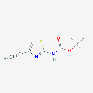molecular formula C10H12N2O2S B1499644 Tert-butyl N-(4-ethynyl-1,3-thiazol-2-YL)carbamate 