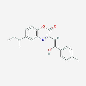 molecular formula C21H21NO3 B14996472 (3E)-6-(butan-2-yl)-3-[2-(4-methylphenyl)-2-oxoethylidene]-3,4-dihydro-2H-1,4-benzoxazin-2-one 