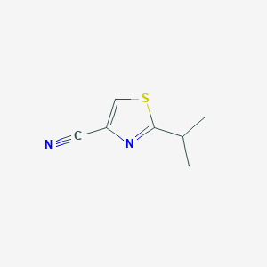 molecular formula C7H8N2S B1499651 2-Isopropylthiazole-4-carbonitrile CAS No. 848555-18-0