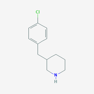 molecular formula C12H16ClN B149966 3-(4-Chlorobenzyl)-piperidine CAS No. 136422-52-1