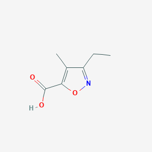 molecular formula C7H9NO3 B1499674 3-Ethyl-4-methyl-1,2-oxazole-5-carboxylic acid CAS No. 874289-75-5