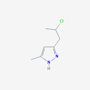 3-(2-Chloropropyl)-5-methyl-1H-pyrazole