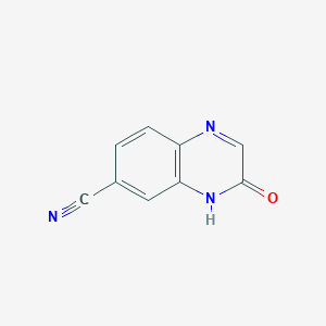 molecular formula C9H5N3O B1499687 3-Hydroxyquinoxaline-6-carbonitrile 