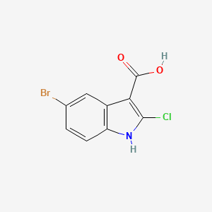 5-Bromo-2-chloro-1H-indole-3-carboxylic acid