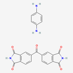 molecular formula C23H16N4O5 B1499697 Benzene-1,4-diamine;5-(1,3-dioxoisoindole-5-carbonyl)isoindole-1,3-dione CAS No. 26023-21-2
