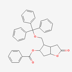 [2-Oxo-4-(trityloxymethyl)-3,3a,4,5,6,6a-hexahydrocyclopenta[b]furan-5-yl] benzoate