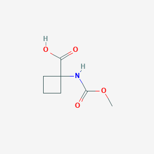 Cyclobutanecarboxylicacid,1-[(methoxycarbonyl)amino]-