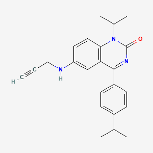 2(1H)-Quinazolinone, 1-(1-methylethyl)-4-[4-(1-methylethyl)phenyl]-6-(2-propyn-1-ylamino)-