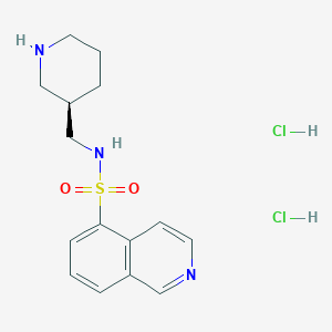 molecular formula C15H21Cl2N3O2S B1499774 N-[[(3R)-piperidin-3-yl]methyl]isoquinoline-5-sulfonamide;dihydrochloride 