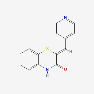 molecular formula C14H10N2OS B14997959 (2Z)-2-(pyridin-4-ylmethylidene)-2H-1,4-benzothiazin-3(4H)-one 