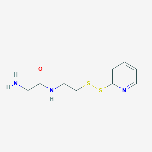 molecular formula C9H13N3OS2 B014998 S-(2-Glycylamidoethyl)dithio-2-pyridine CAS No. 137138-08-0