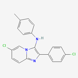 molecular formula C20H15Cl2N3 B14998140 6-chloro-2-(4-chlorophenyl)-N-(4-methylphenyl)imidazo[1,2-a]pyridin-3-amine 