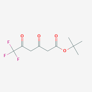 molecular formula C10H13F3O4 B1499835 Tert-butyl 6,6,6-trifluoro-3,5-dioxohexanoate CAS No. 387866-39-9