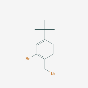 molecular formula C11H14Br2 B1499837 2-Bromo-1-(bromomethyl)-4-tert-butylbenzene CAS No. 246139-76-4