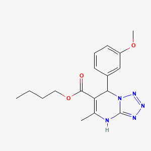 molecular formula C17H21N5O3 B14998715 Butyl 7-(3-methoxyphenyl)-5-methyl-4,7-dihydrotetrazolo[1,5-a]pyrimidine-6-carboxylate 