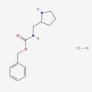 molecular formula C13H19ClN2O2 B1499944 benzyl N-(pyrrolidin-2-ylmethyl)carbamate;hydrochloride CAS No. 1179361-55-7