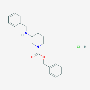 molecular formula C20H25ClN2O2 B1499973 Benzyl 3-(benzylamino)piperidine-1-carboxylate hydrochloride CAS No. 1179362-03-8