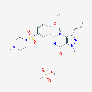 molecular formula C23H34N6O7S2 B000150 Sildenafil mesylate CAS No. 1308285-21-3