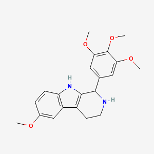 molecular formula C21H24N2O4 B15000203 6-methoxy-1-(3,4,5-trimethoxyphenyl)-2,3,4,9-tetrahydro-1H-beta-carboline 