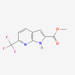 molecular formula C10H7F3N2O2 B1500069 Methyl 6-(trifluoromethyl)-1H-pyrrolo[2,3-b]pyridine-2-carboxylate CAS No. 952182-20-6