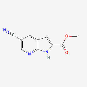 molecular formula C10H7N3O2 B1500084 Methyl 5-cyano-1H-pyrrolo[2,3-b]pyridine-2-carboxylate 