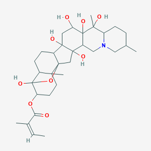 molecular formula C32H49NO9 B150009 Cevadine CAS No. 62-59-9