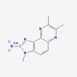 molecular formula C12H13N5 B1500094 2-Amino-3,7,8-trimethyl-3H-imidazo[4,5-f]quinoxaline-2-14C CAS No. 210100-53-1