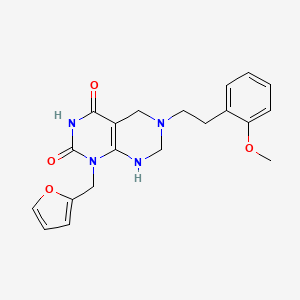 molecular formula C20H22N4O4 B15001732 1-(furan-2-ylmethyl)-2-hydroxy-6-[2-(2-methoxyphenyl)ethyl]-5,6,7,8-tetrahydropyrimido[4,5-d]pyrimidin-4(1H)-one 