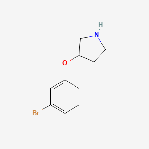 molecular formula C10H12BrNO B1500176 3-(3-Bromophenoxy)pyrrolidine CAS No. 946681-75-0