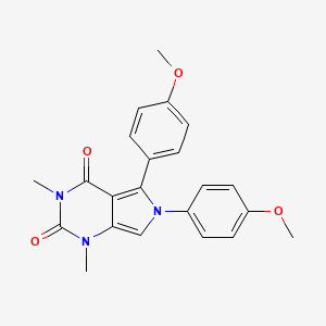 molecular formula C22H21N3O4 B15001779 5,6-bis(4-methoxyphenyl)-1,3-dimethyl-1H-pyrrolo[3,4-d]pyrimidine-2,4(3H,6H)-dione 