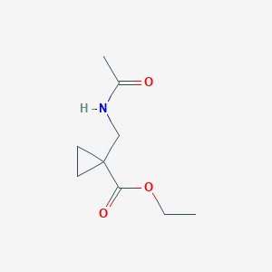 molecular formula C9H15NO3 B1500188 Ethyl 1-(acetamidomethyl)cyclopropane-1-carboxylate CAS No. 400840-98-4