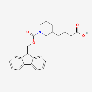 4-(1-(((9H-fluoren-9-yl)methoxy)carbonyl)piperidin-3-yl)butanoic acid