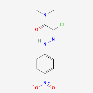 2-Chloro-N,N-dimethyl-2-[2-(4-nitrophenyl)hydrazono]acetamide