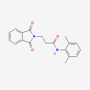 molecular formula C19H18N2O3 B15002226 N-(2,6-dimethylphenyl)-3-(1,3-dioxo-1,3-dihydro-2H-isoindol-2-yl)propanamide 