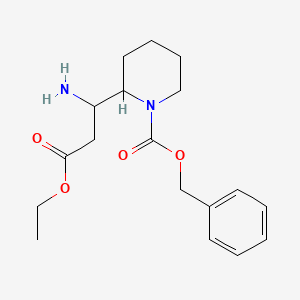2-(1-Amino-2-ethoxycarbonyl-ethyl)-piperidine-1-carboxylic acid benzyl ester