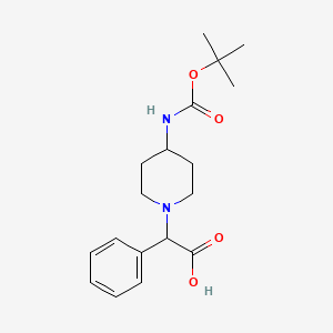 (4-n-Boc-amino-piperidin-1-yl)-phenyl-acetic acid