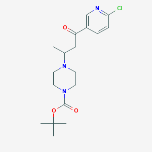 1-(6-Chloro-pyridin-3-yl)-3-(4-boc-piperazin-1-yl)-butan-1-one