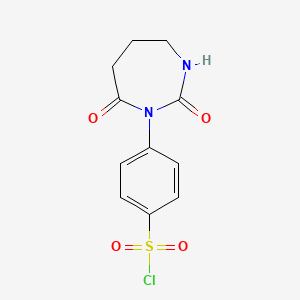 4-(2,7-Dioxo-[1,3]diazepan-1-yl)benzenesulfonylchloride