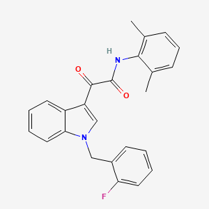 molecular formula C25H21FN2O2 B15002312 N-(2,6-dimethylphenyl)-2-[1-(2-fluorobenzyl)-1H-indol-3-yl]-2-oxoacetamide CAS No. 893774-44-2