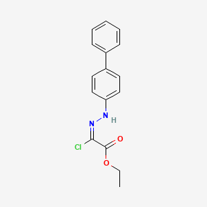 Ethyl 2-(2-biphenylhydrazono)-2-chloroacetate