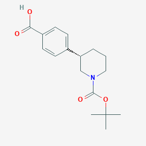 (S)-4-(1-(tert-Butoxycarbonyl)piperidin-3-yl)benzoic acid