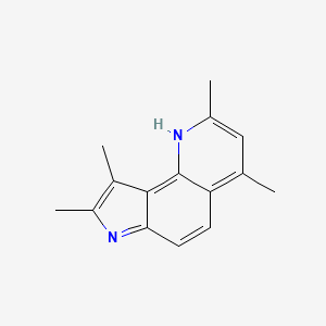 molecular formula C15H16N2 B15002482 2,4,8,9-tetramethyl-7H-pyrrolo[2,3-h]quinoline 