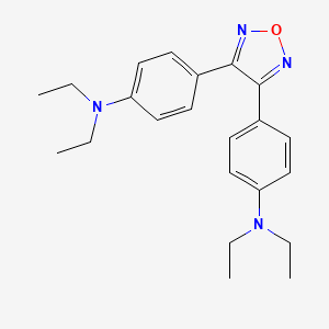 molecular formula C22H28N4O B15002524 N-(4-{4-[4-(diethylamino)phenyl]-1,2,5-oxadiazol-3-yl}phenyl)-N,N-diethylamine 