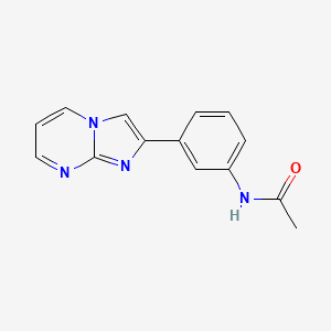 molecular formula C14H12N4O B15002594 N-(3-(imidazo[1,2-a]pyrimidin-2-yl)phenyl)acetamide 