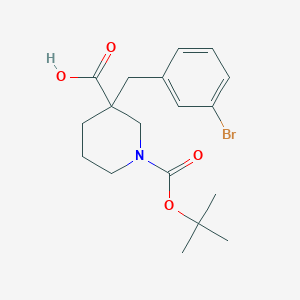 1-Boc-3-(3-bromobenzyl)-3-carboxypiperidine