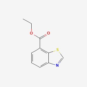 molecular formula C10H9NO2S B1500266 Ethyl benzo[d]thiazole-7-carboxylate CAS No. 677304-90-4